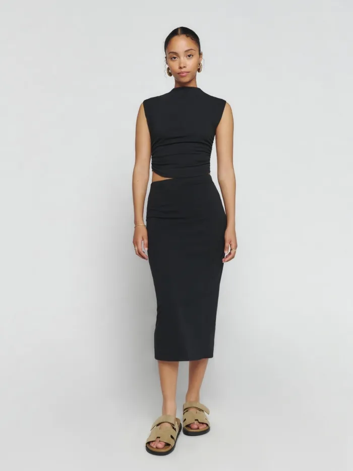 Reformation Dresses Foster Knit Two Piece Black 8211 Women Reformation Dresses Foster Knit Two Piece Black 8211 Women