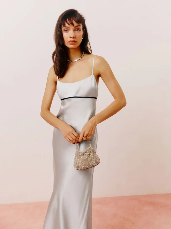 Reformation Dresses Kailyn Silk Dress Moonlight 8211 Women Reformation Dresses Kailyn Silk Dress Moonlight 8211 Women
