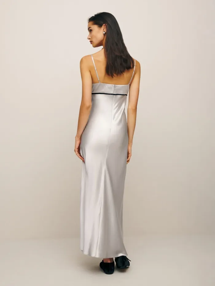 Reformation Dresses Kailyn Silk Dress Moonlight 8211 Women Reformation Dresses Kailyn Silk Dress Moonlight 8211 Women