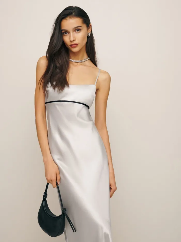 Reformation Dresses Kailyn Silk Dress Moonlight 8211 Women Reformation Dresses Kailyn Silk Dress Moonlight 8211 Women
