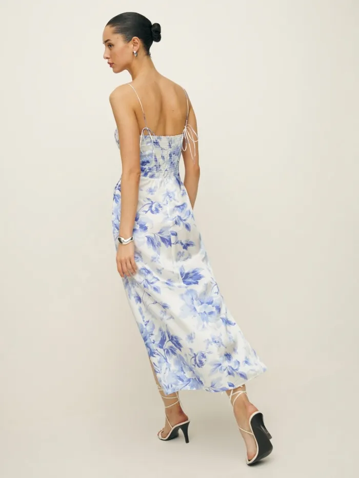 Reformation Dresses Petites Marguerite Silk Dress Meringue 8211 Women Reformation Dresses Petites Marguerite Silk Dress Meringue 8211 Women