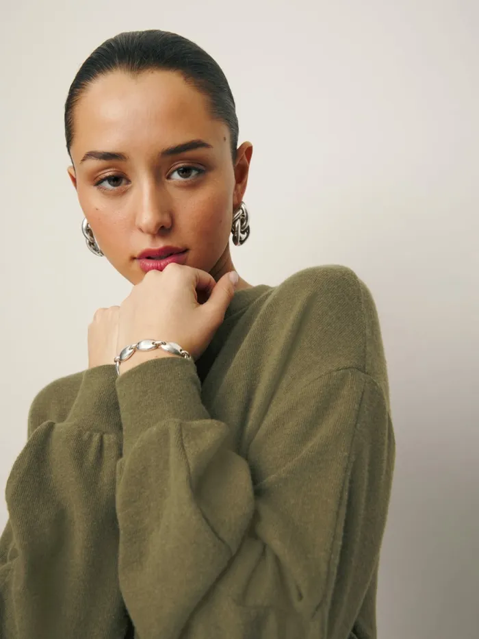 Reformation Dresses Radlee Knit Dress Dark Olive 8211 Women Reformation Dresses Radlee Knit Dress Dark Olive 8211 Women