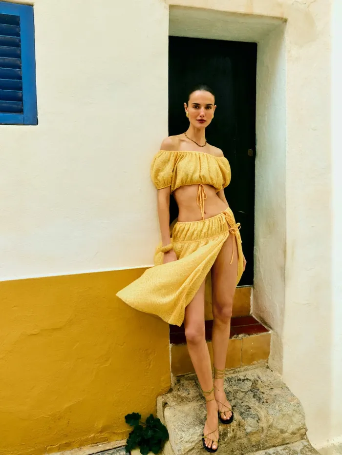 Reformation Dresses Valeria Two Piece Sunflower 8211 Women