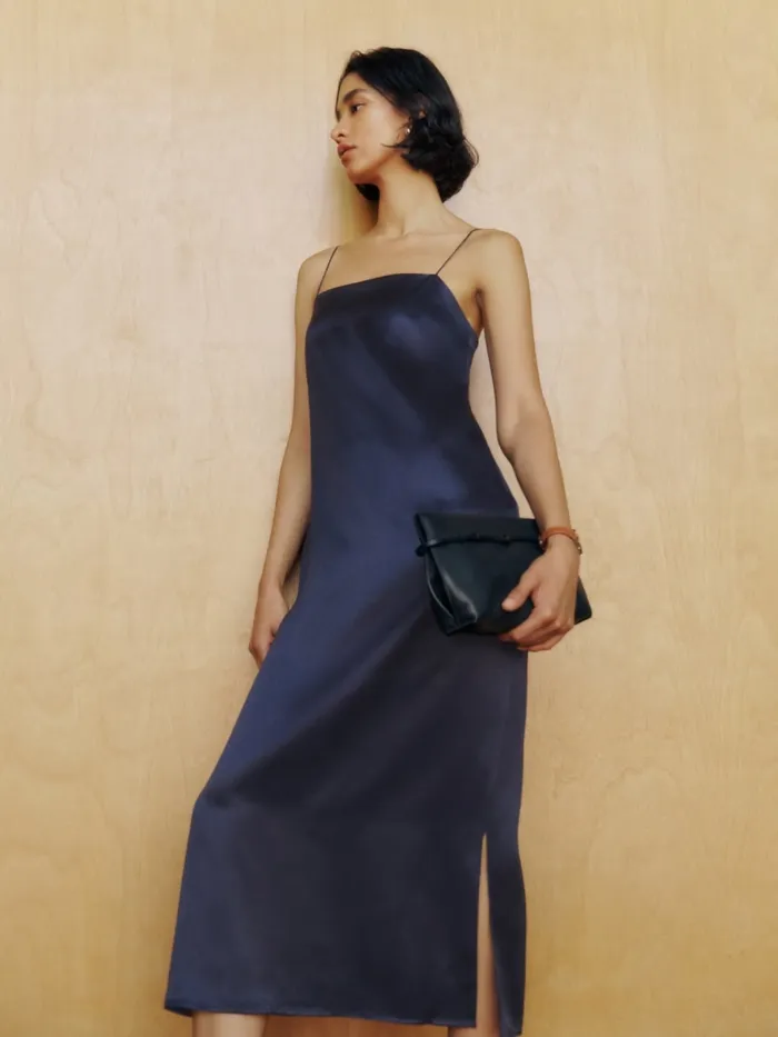Reformation Dresses Yoshe Dress Navy 8211 Women