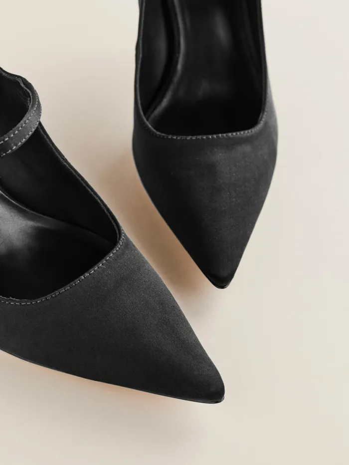 Reformation Heels Polly Mary Jane Pump Black Satin 8211 Women Reformation Heels Polly Mary Jane Pump Black Satin 8211 Women