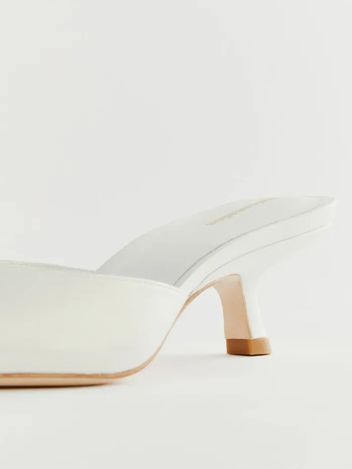Reformation Heels Wilda Kitten Mule Moonstone 8211 Women Reformation Heels Wilda Kitten Mule Moonstone 8211 Women