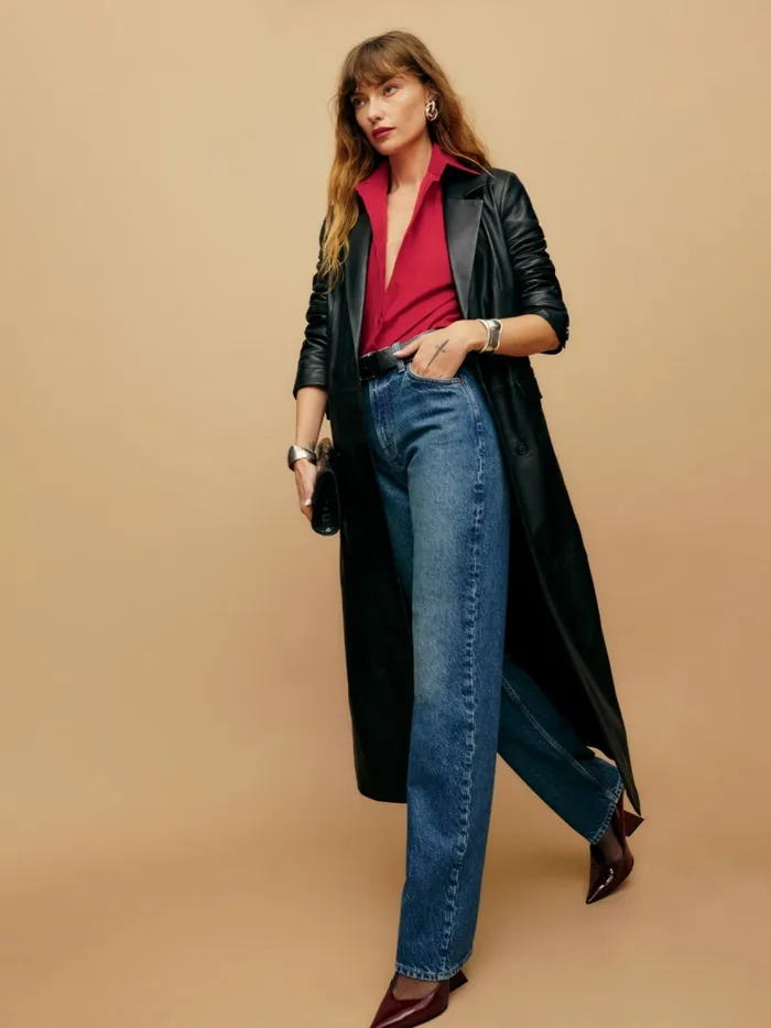 Reformation Jeans Abby High Rise Straight Jeans Lanier 8211 Women