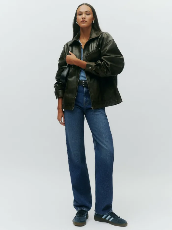 Reformation Jeans Abby High Rise Straight Jeans Lanier 8211 Women