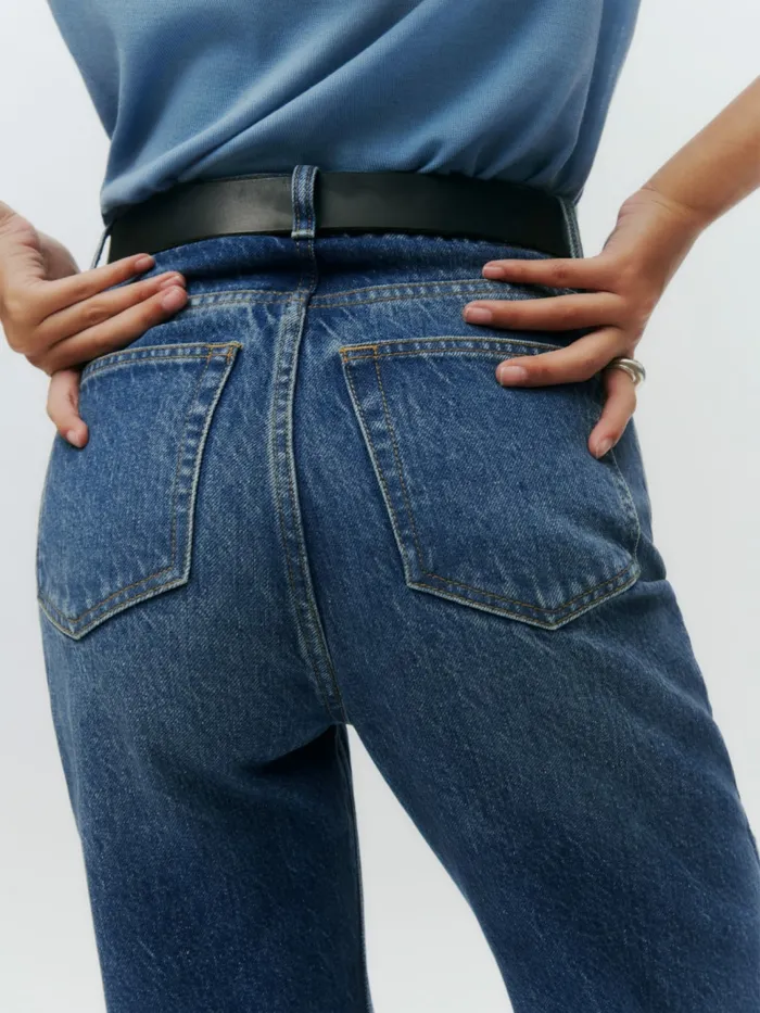 Reformation Jeans Abby High Rise Straight Jeans Lanier 8211 Women