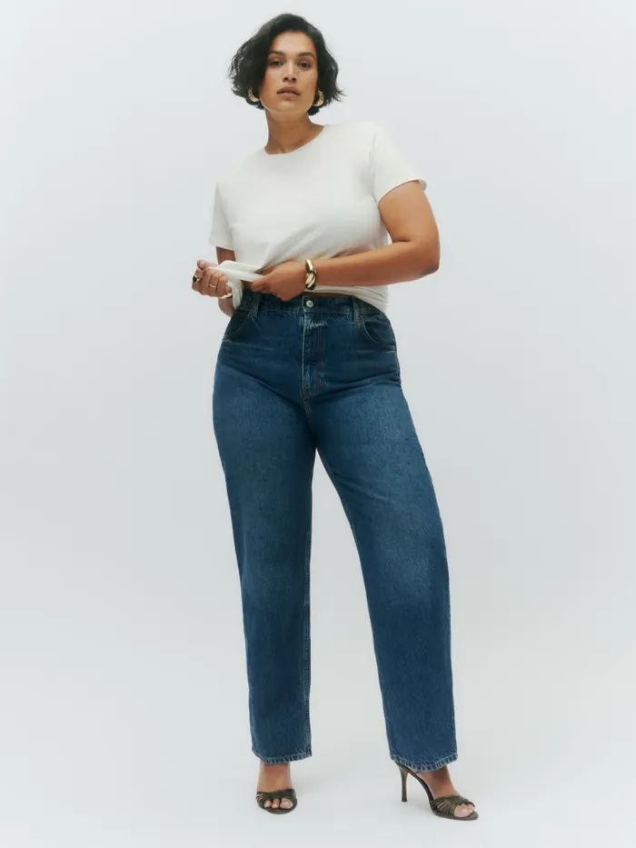 Reformation Jeans Abby High Rise Straight Jeans Lanier 8211 Women