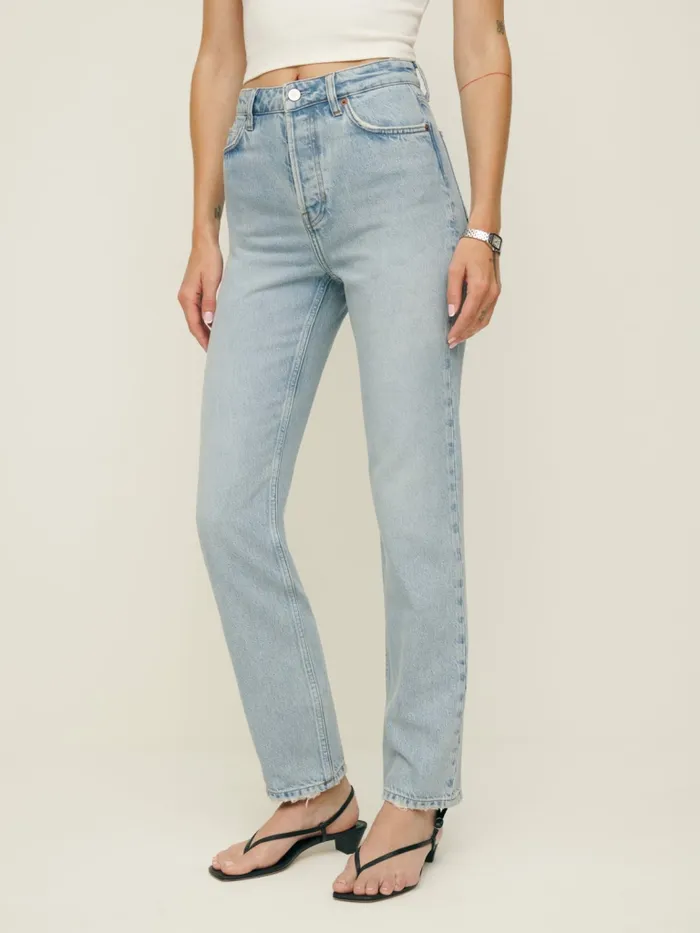 Reformation Jeans Cynthia High Rise Straight Jeans Cloquet 8211 Women