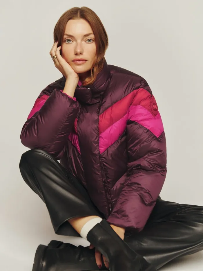 Reformation Outerwear Canada Goose X Reformation Mila Puffer Sangria Multilotus Pink 8211 Women Reformation Outerwear Canada Goose X Reformation Mila Puffer Sangria Multilotus Pink 8211 Women
