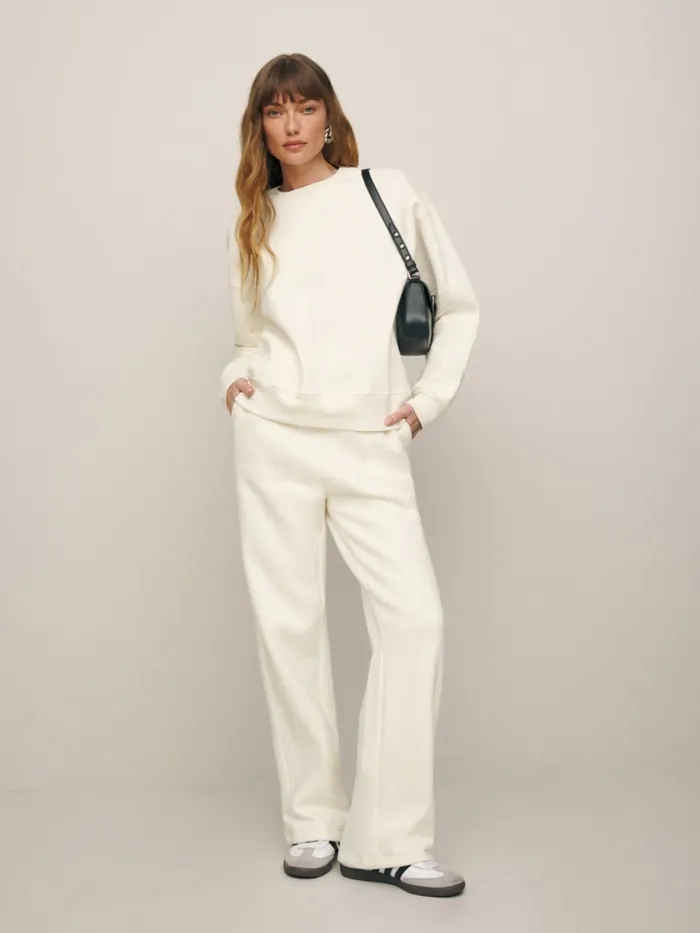 Reformation Pants Wide Leg Sweatpant Vintage White 8211 Women