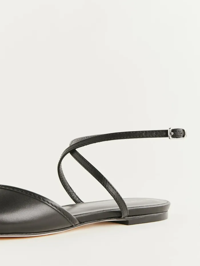 Reformation Sandals Gladys Flat Sandal Black Leather 8211 Women Reformation Sandals Gladys Flat Sandal Black Leather 8211 Women
