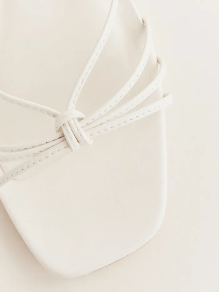 Reformation Sandals Gray Heeled Sandal White Leather 8211 Women Reformation Sandals Gray Heeled Sandal White Leather 8211 Women