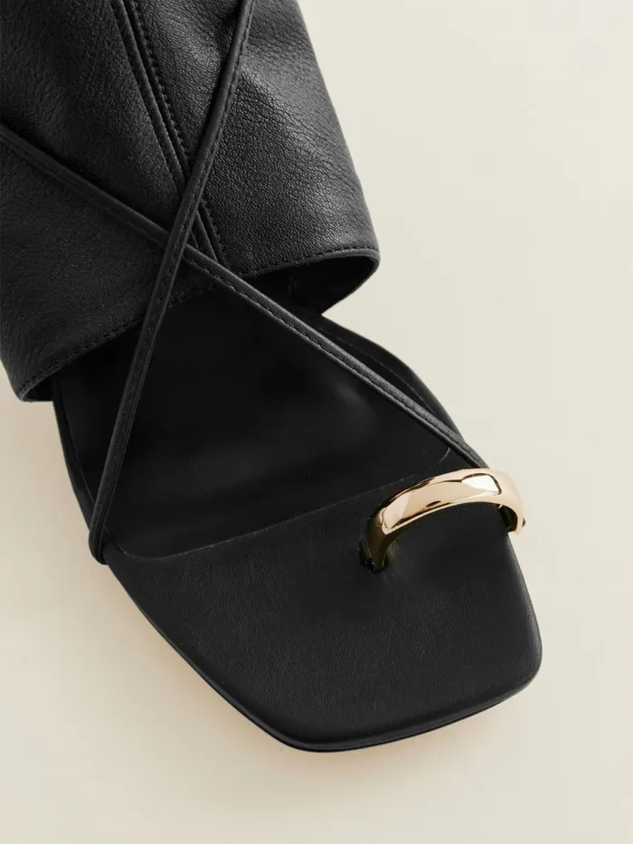 Reformation Sandals Sailor Heeled Sandal Black Leather 8211 Women Reformation Sandals Sailor Heeled Sandal Black Leather 8211 Women