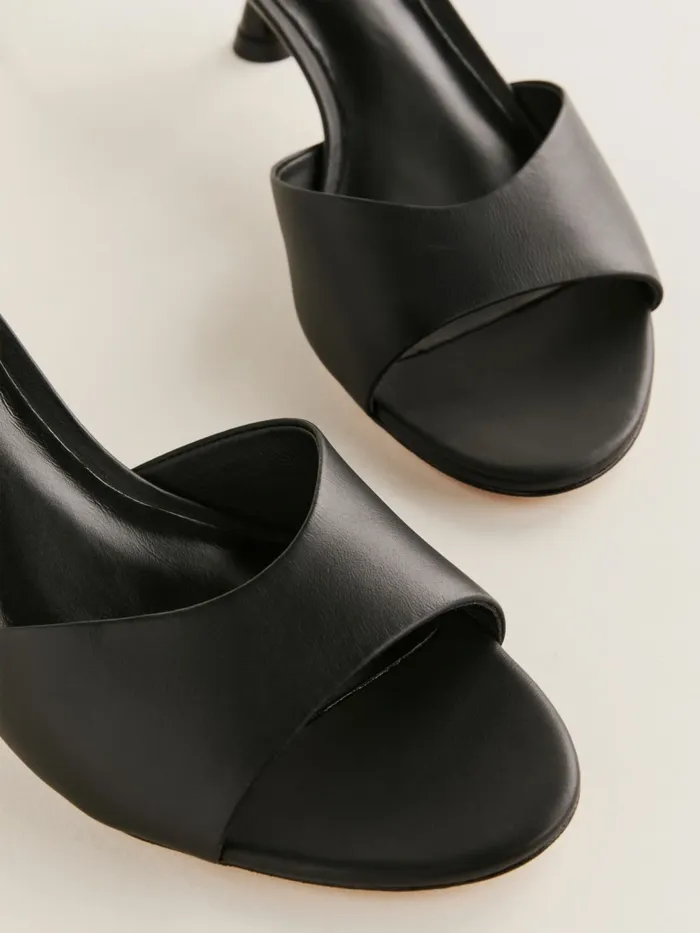 Reformation Sandals Stanley Heeled Sandal Black Leather 8211 Women Reformation Sandals Stanley Heeled Sandal Black Leather 8211 Women