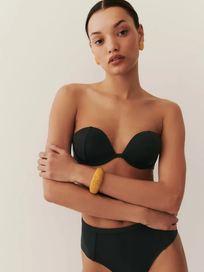 Reformation Swim Lago Bikini Top Black 8211 Women Reformation Swim Lago Bikini Top Black 8211 Women