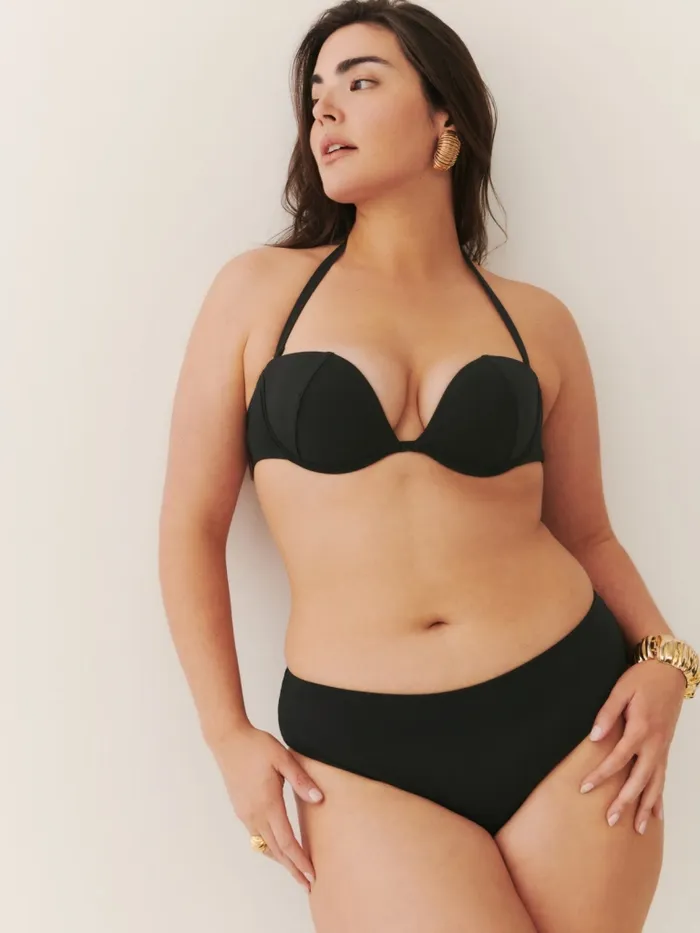 Reformation Swim Lago Bikini Top Black 8211 Women Reformation Swim Lago Bikini Top Black 8211 Women