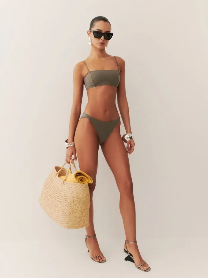 Reformation Swim Monaco Bikini Top Morel 8211 Women