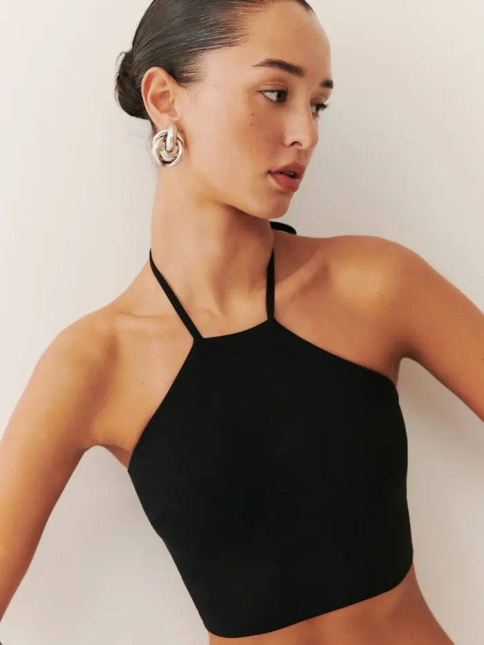 Reformation Swim Nile Bikini Top Black 8211 Women