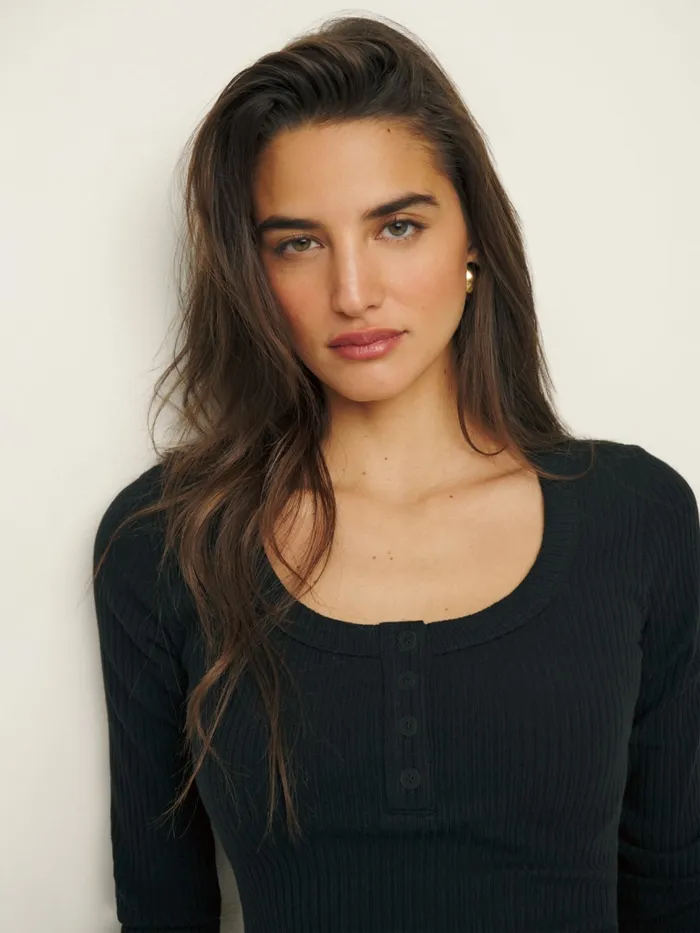 Reformation Tops Billie Knit Top Black 8211 Women