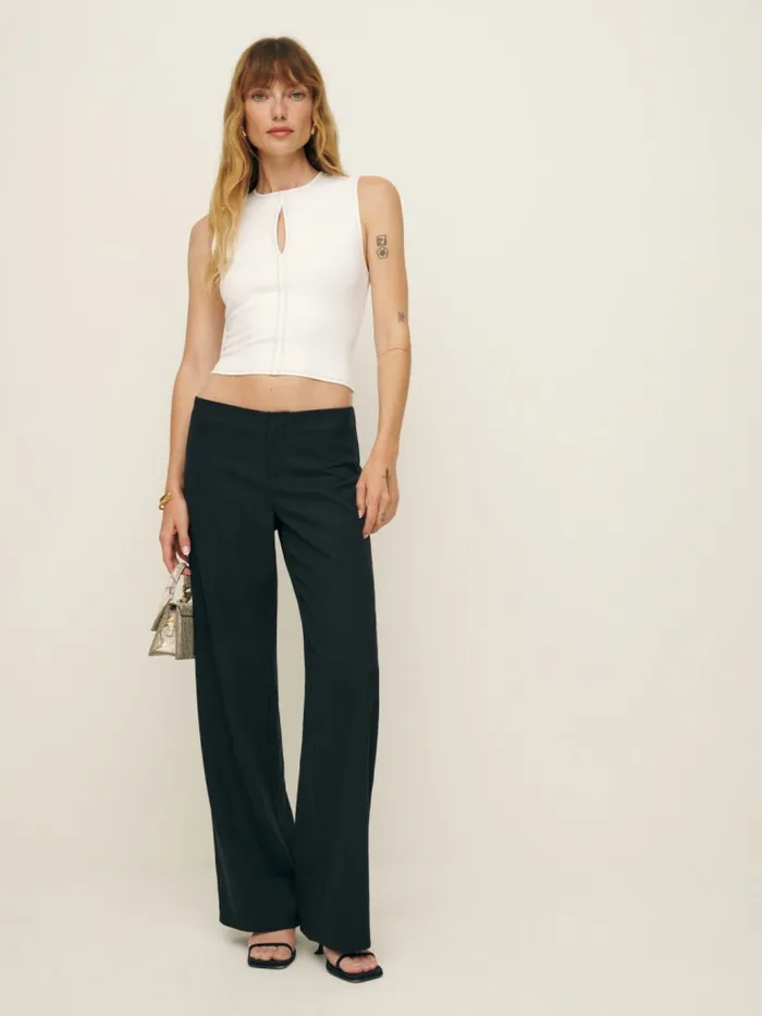 Reformation Tops Carsyn Knit Top White 8211 Women Reformation Tops Carsyn Knit Top White 8211 Women