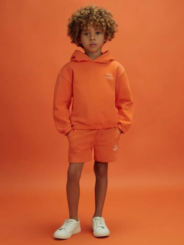REISS Reiss X Mclaren F1 Team Children McLaren F1 Cotton Drawstring Shorts Papaya REISS Reiss X Mclaren F1 Team Children McLaren F1 Cotton Drawstring Shorts Papaya