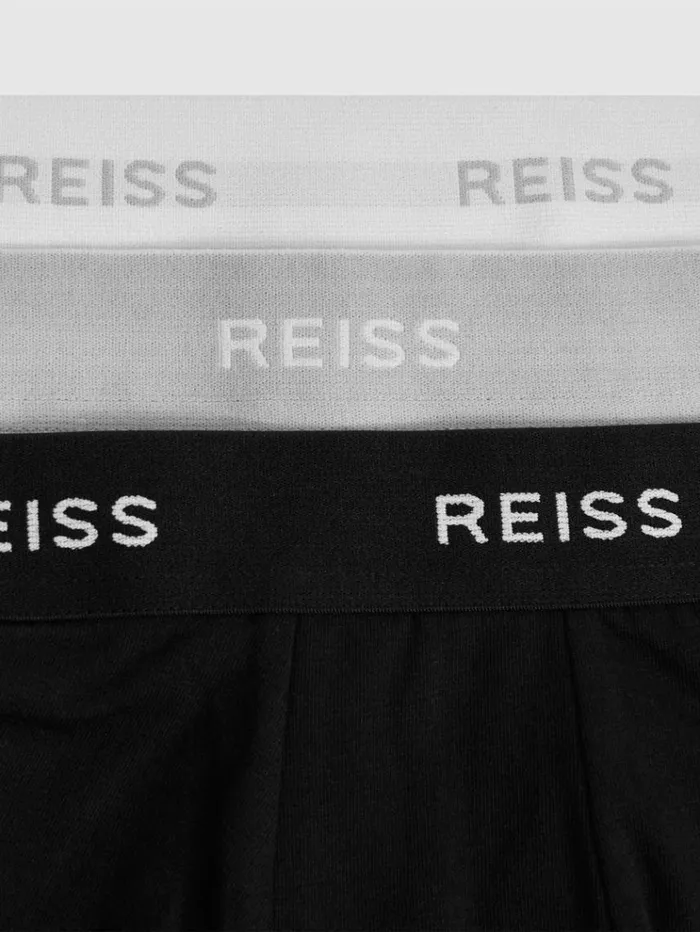 REISS Socks and Underwear Men Three Pack Organic Cotton Boxers Multi
