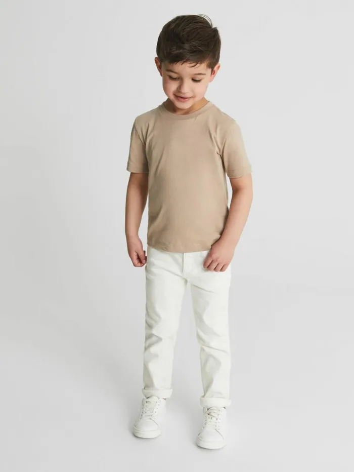 REISS TShirts Children Crew Neck Cotton TShirt Stone