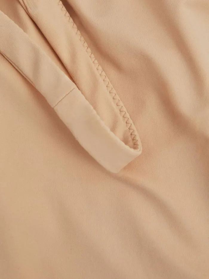 REISS Tops Women Seamless Square Neck Thong Bodysuit Neutral