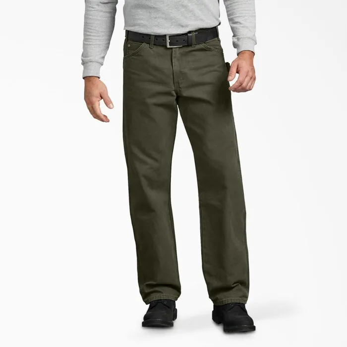 Relaxed Fit Straight Leg Sanded Duck Carpenter Pants Rinsed Moss Green Rinsed Moss Green rms Men Dickies Carpenter Relaxed Fit Straight Leg Sanded Duck Carpenter Pants Rinsed Moss Green Rinsed Moss Green rms Men Dickies Carpenter