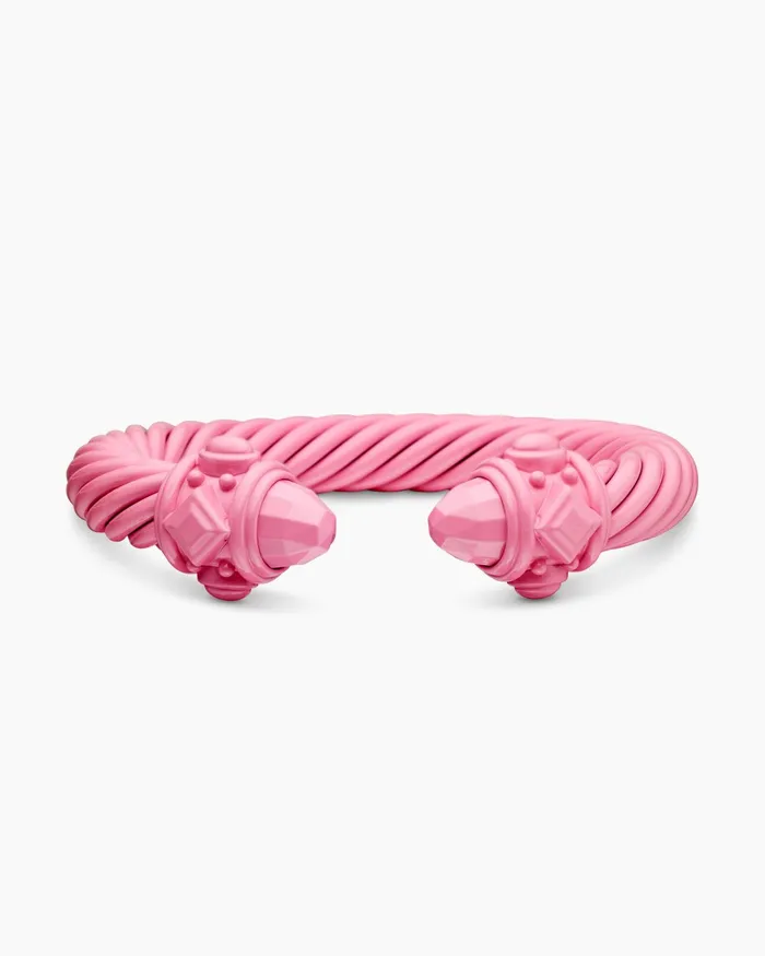 Renaissance Classic Cable Bracelet In Pink Aluminum 10mm Women David Yurman Cuff Renaissance Classic Cable Bracelet In Pink Aluminum 10mm Women David Yurman Cuff