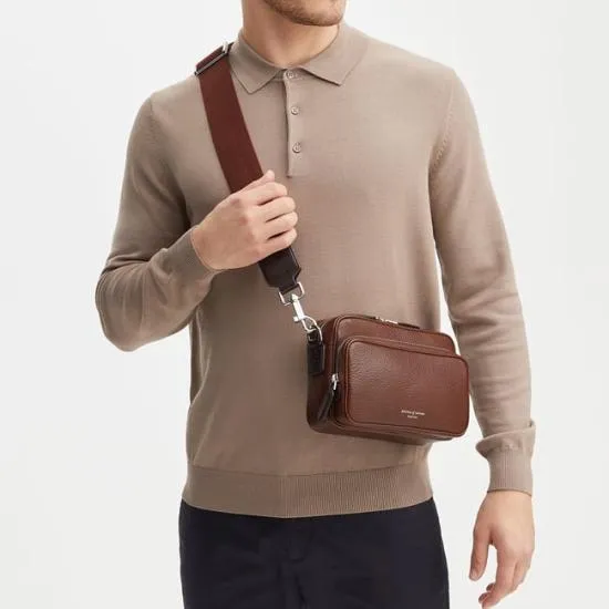 Reporter East West Messenger Bag Tobacco Pebble Men Aspinal Of London Messenger Bags Reporter East West Messenger Bag Tobacco Pebble Men Aspinal Of London Messenger Bags