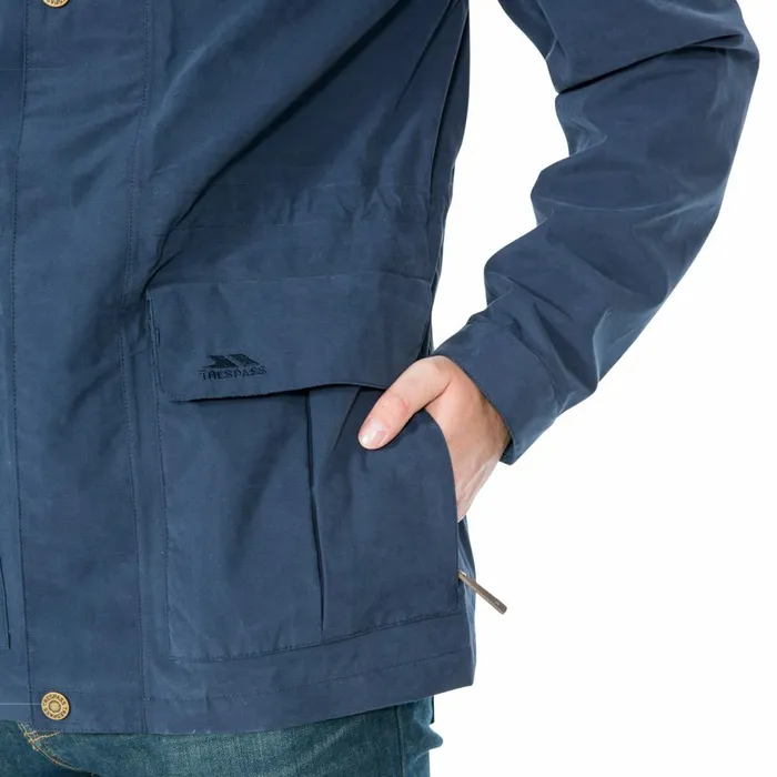 Riverbank Casual Waterproof Jacket Navy Men Trespass Casual Jackets