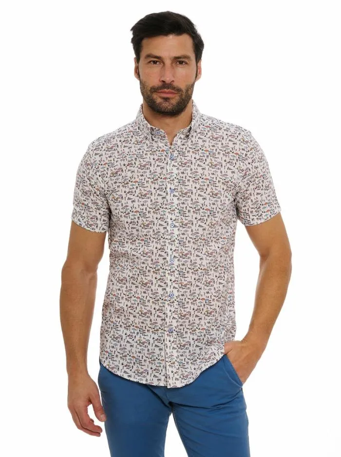 Robert Graham Button Down Shirts Men Beach Bound Short Sleeve Button Down Shirt Multi Robert Graham Button Down Shirts Men Beach Bound Short Sleeve Button Down Shirt Multi