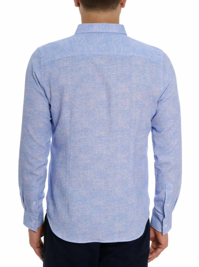 Robert Graham Button Down Shirts Men Reid Long Sleeve Button Down Shirt Lightblue