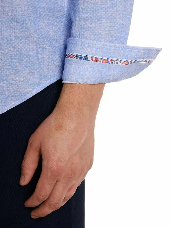 Robert Graham Button Down Shirts Men Reid Long Sleeve Button Down Shirt Lightblue