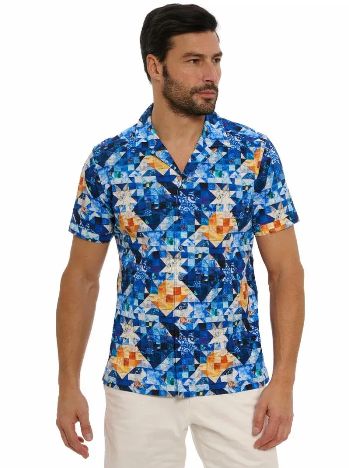 Robert Graham Button Down Shirts Men Sashiko Short Sleeve Button Down Shirt Multi Robert Graham Button Down Shirts Men Sashiko Short Sleeve Button Down Shirt Multi