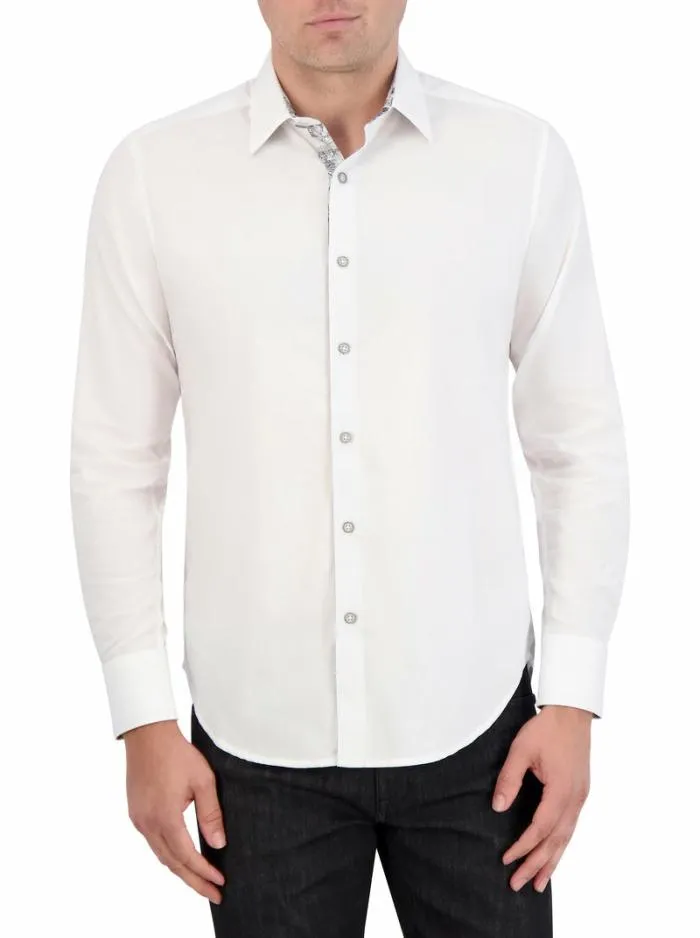 Robert Graham Button Down Shirts Men Wayfarer Long Sleeve Button Down Shirt Navy