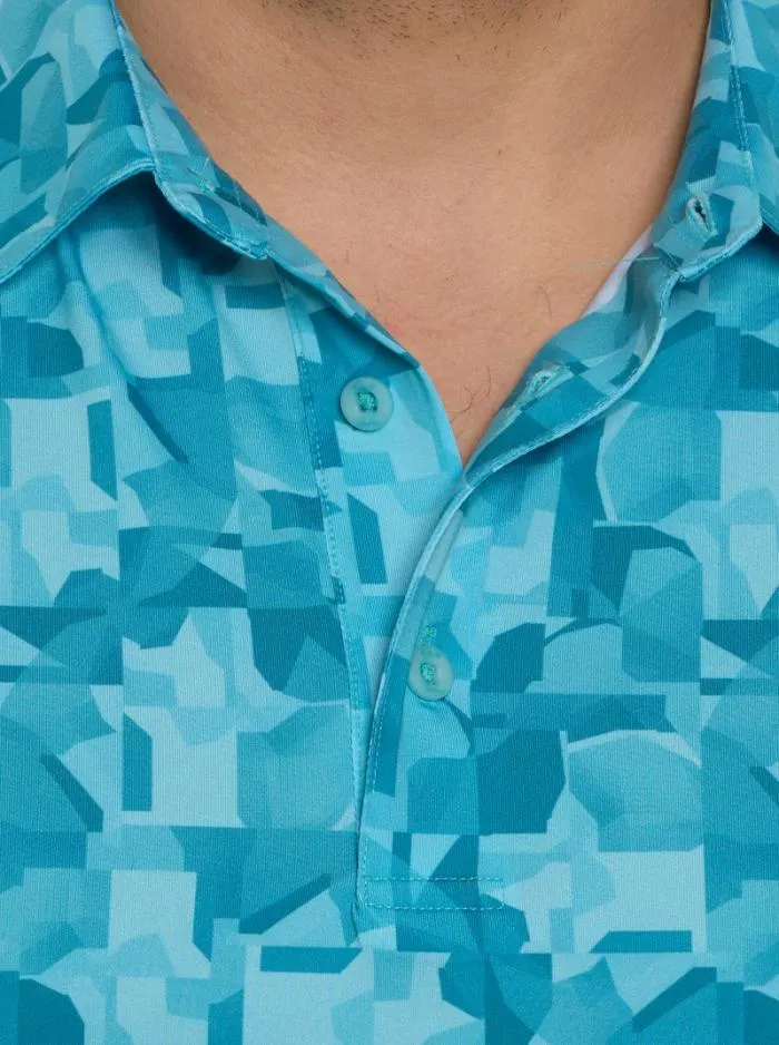 Robert Graham Polos and TShirts Men Davos Performance Polo Teal