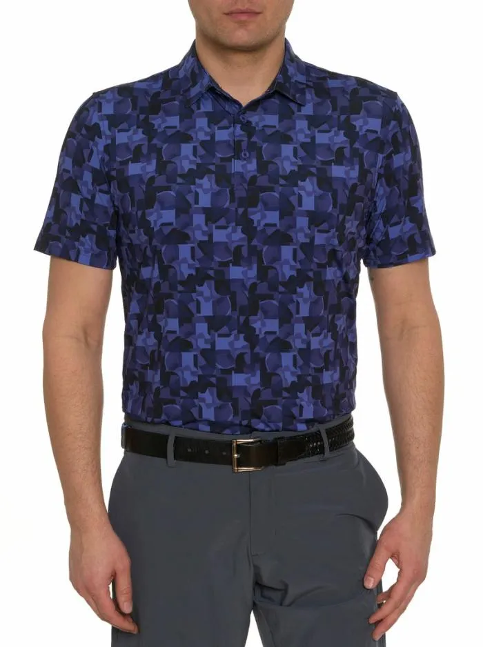 Robert Graham Polos and TShirts Men Davos Performance Polo Teal