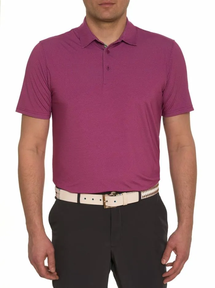 Robert Graham Polos and TShirts Men Hyde Performance Polo Berry