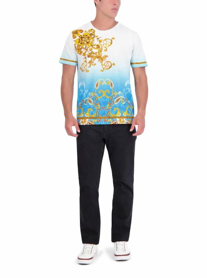 Robert Graham Polos and TShirts Men Limited Edition Golden Scrolls TShirt Multi