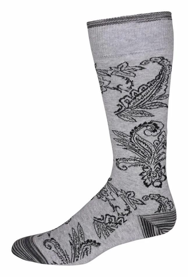 Robert Graham Socks Men Nadeera Sock Lightgrey