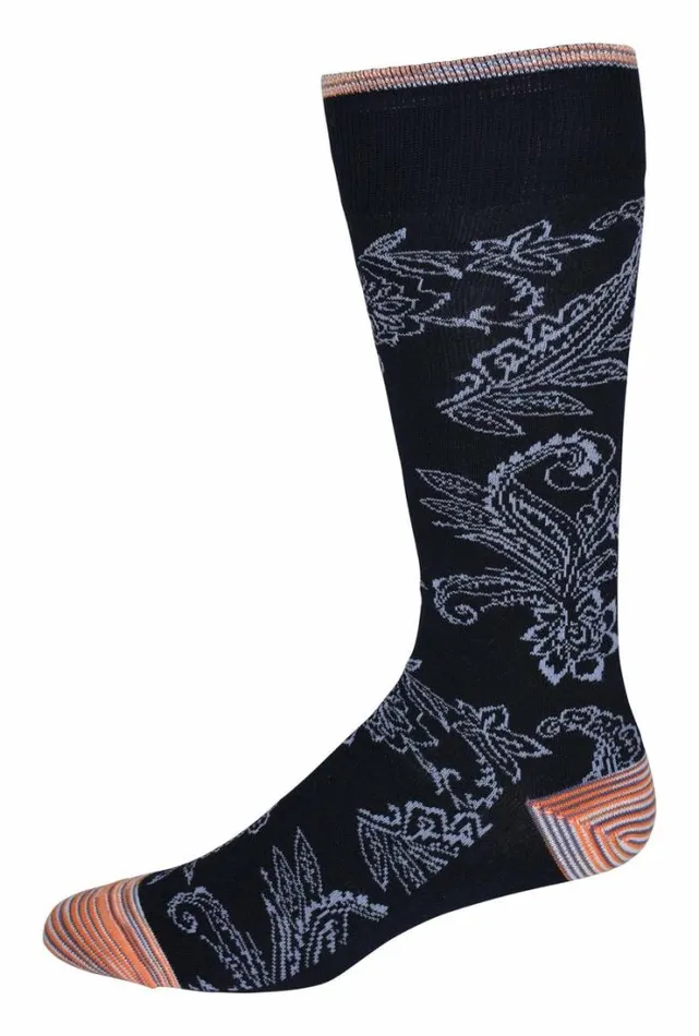 Robert Graham Socks Men Nadeera Sock Navy