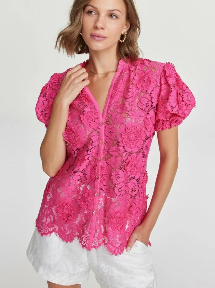 Robert Graham Tops Women Mila Shirt Pink