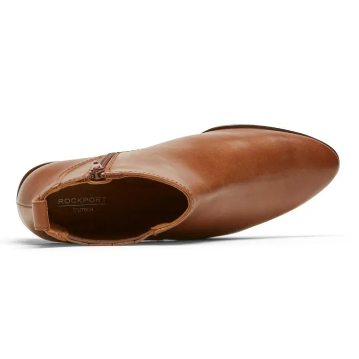 Rockport Boots and Booties Women Geovana Bootie Tan Lthr