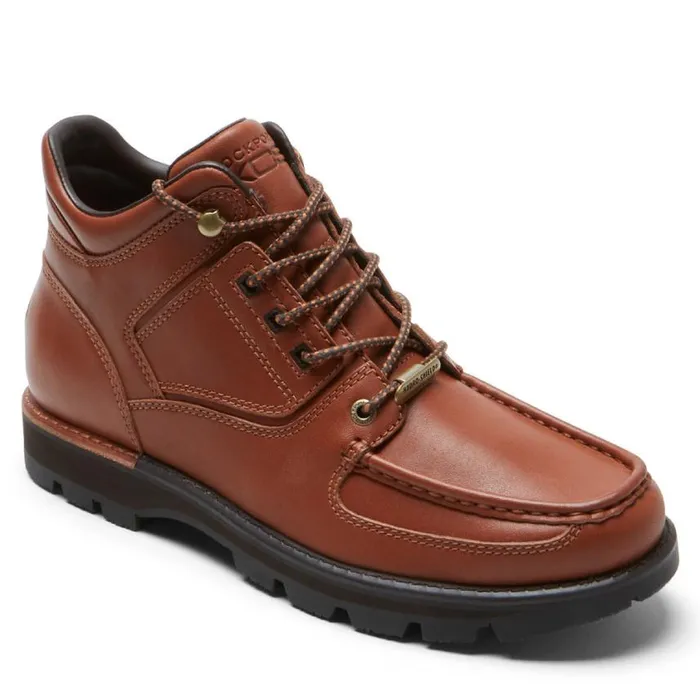 Rockport Boots Men XCS Umbwe II Waterproof Moc Front Trail Boot Mahogany Leather