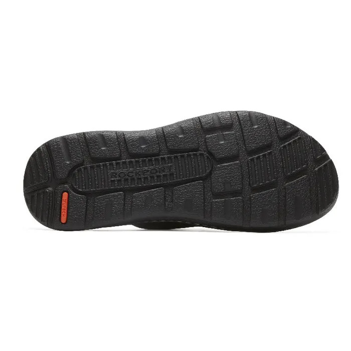 Rockport Sandals Men Darwyn Slide Brown Ii Lea